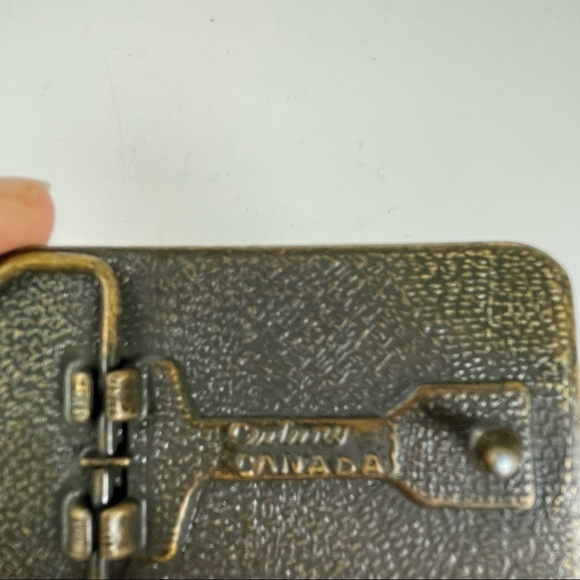 Leather & Brass Belt Buckle Logo GM AC Delco - Picture 7 of 8